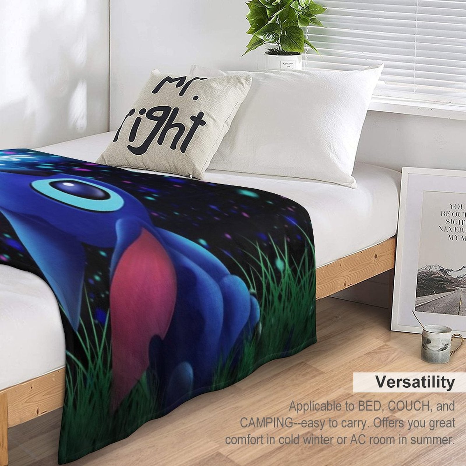 Stitch And Butterfly Velvety-soft Throw Blanket