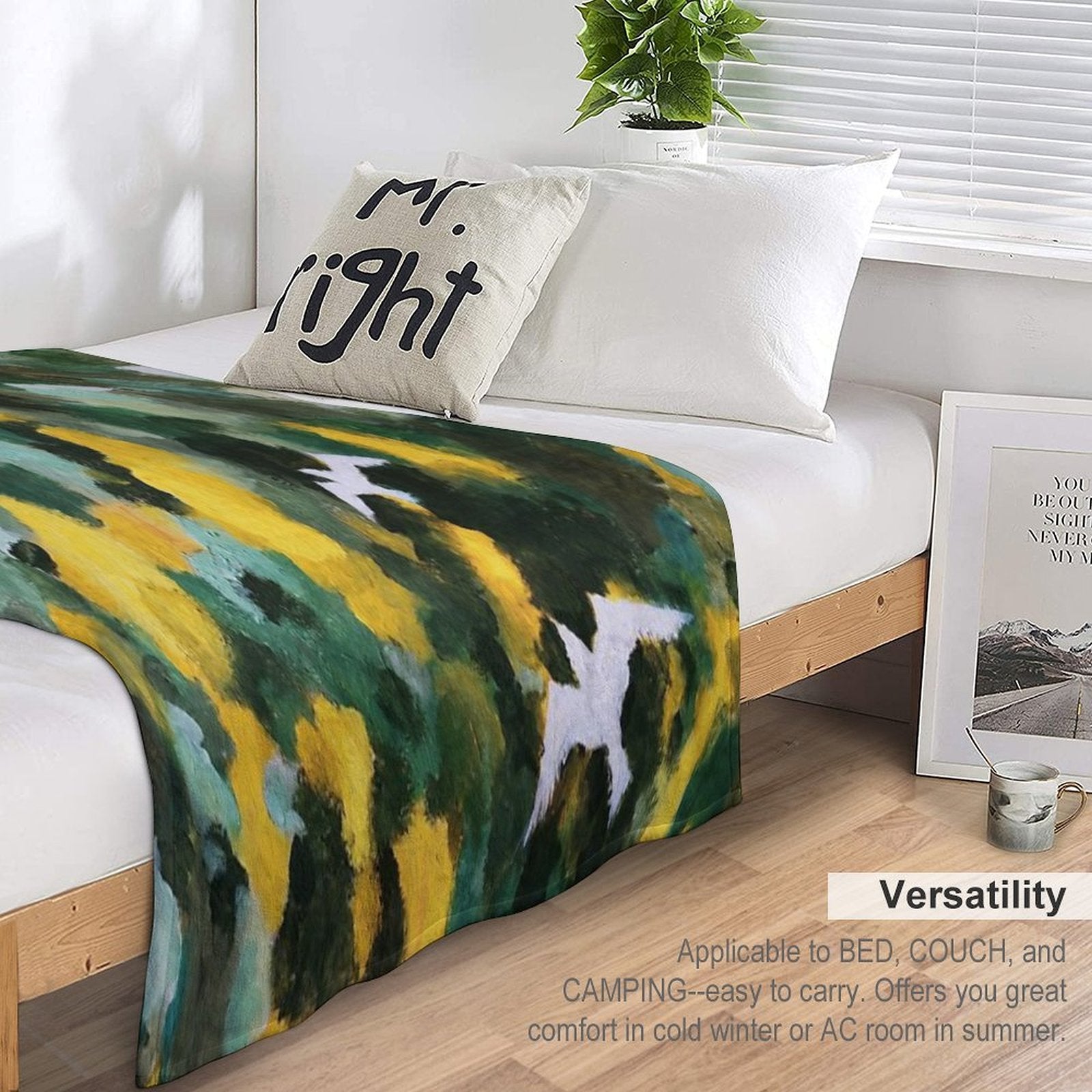 Evening in The Ardennes Versatility Throw Blanket