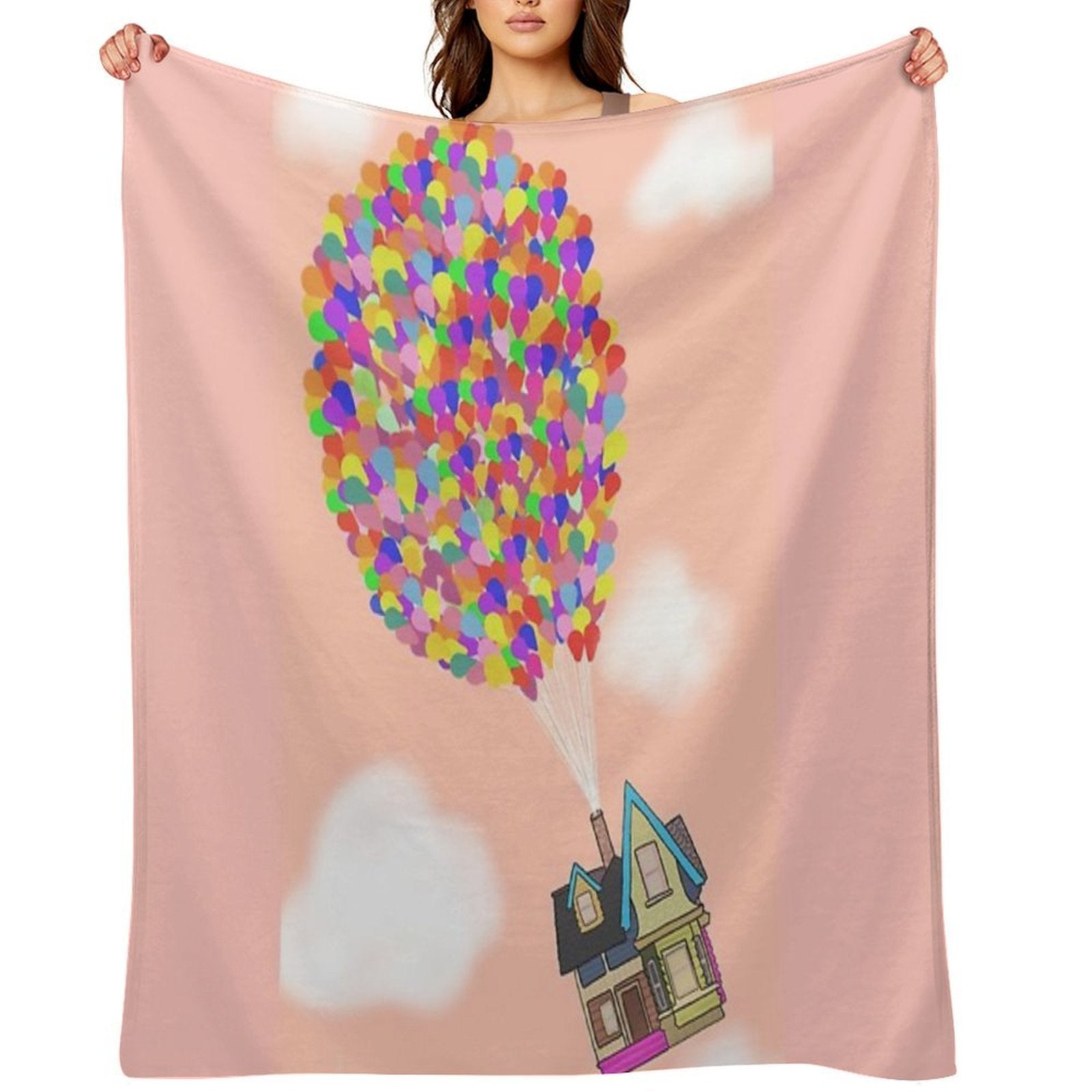 Up - Peach Easy Care Throw Blanket
