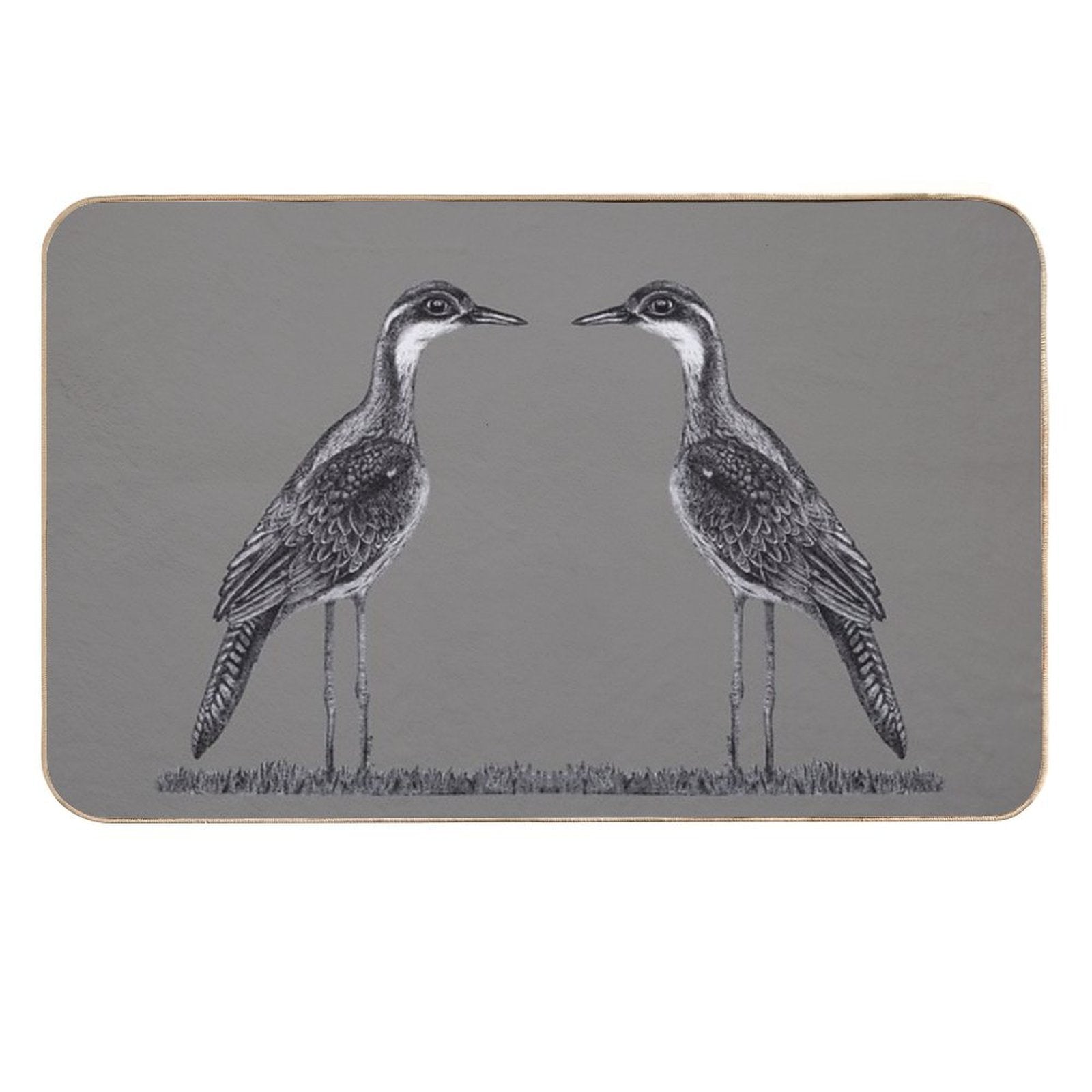 Bush Stone-Curlew  Dirt-Trapping Bath Mat