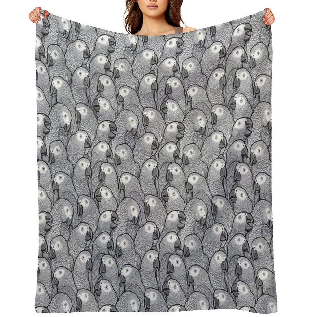 African Grey Parrots All-season Throw Blanket