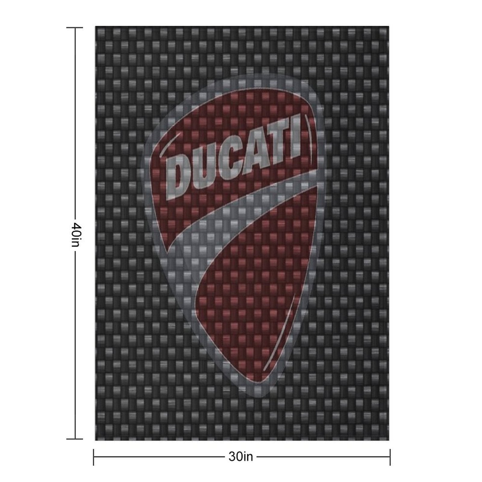 Ducati Corse Motorcycle Velvety-soft Throw Blanket