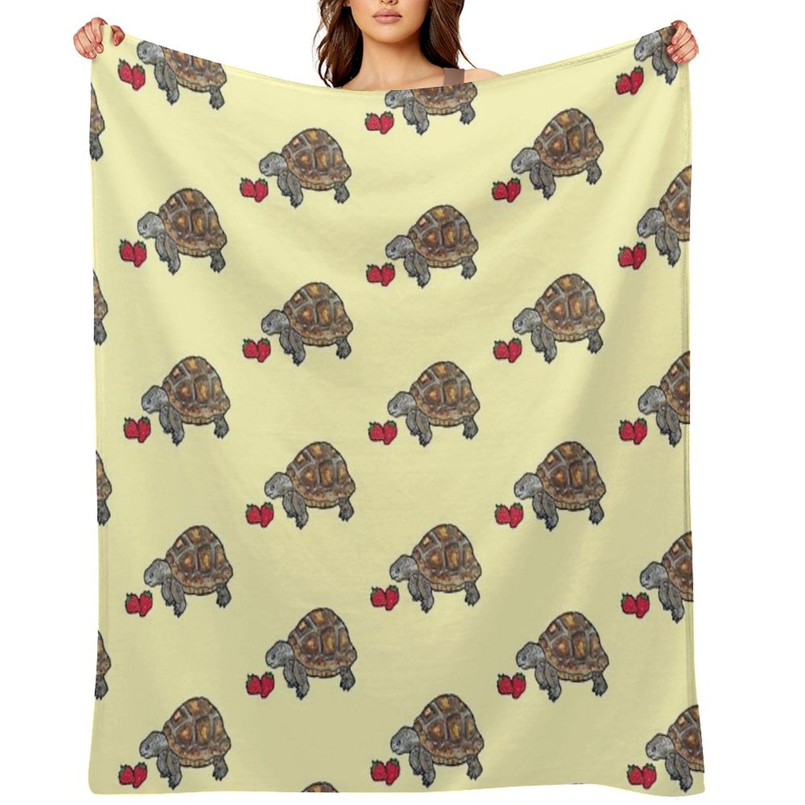 Happy Tortoise Sustainable Throw Blanket