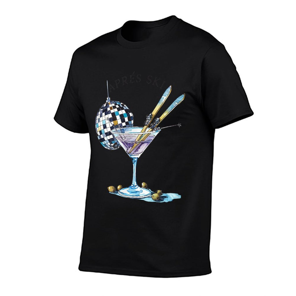 Après Ski Martini Winter Sport Christmas  Fade-proof Color T-Shirt