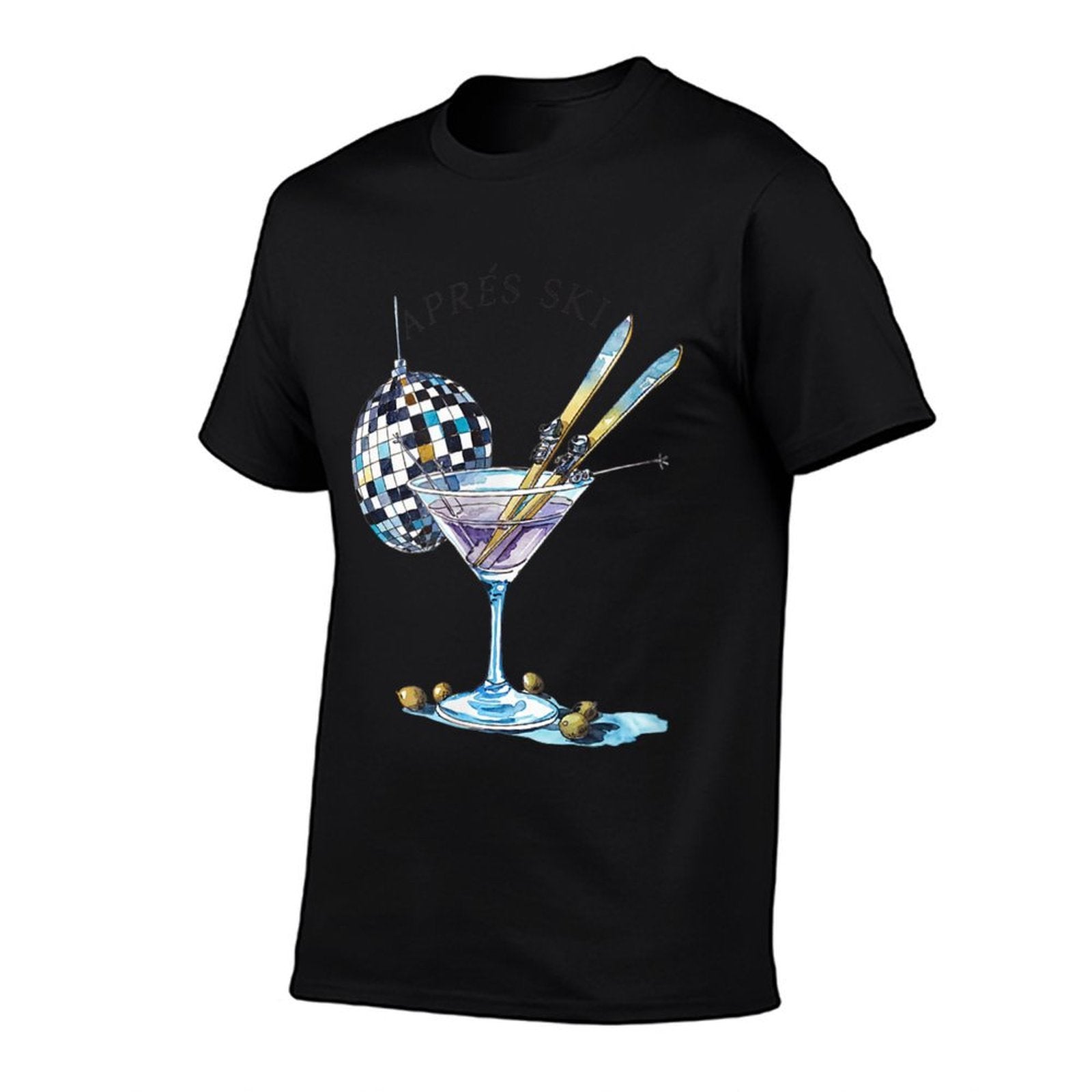 Après Ski Martini Winter Sport Christmas  Fade-proof Color T-Shirt