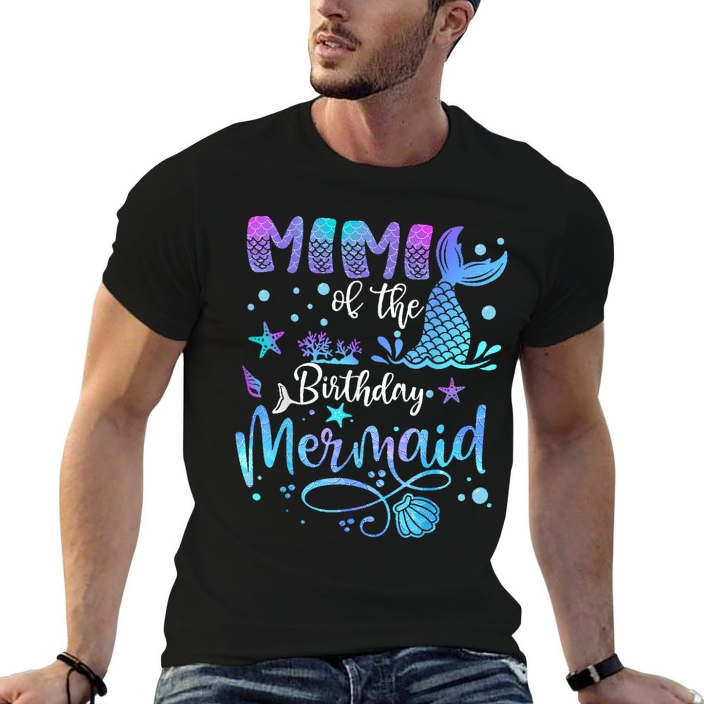 Mimi Of The Birthday Mermaid Bday Party Mermaid  Affordable Price T-Shirt