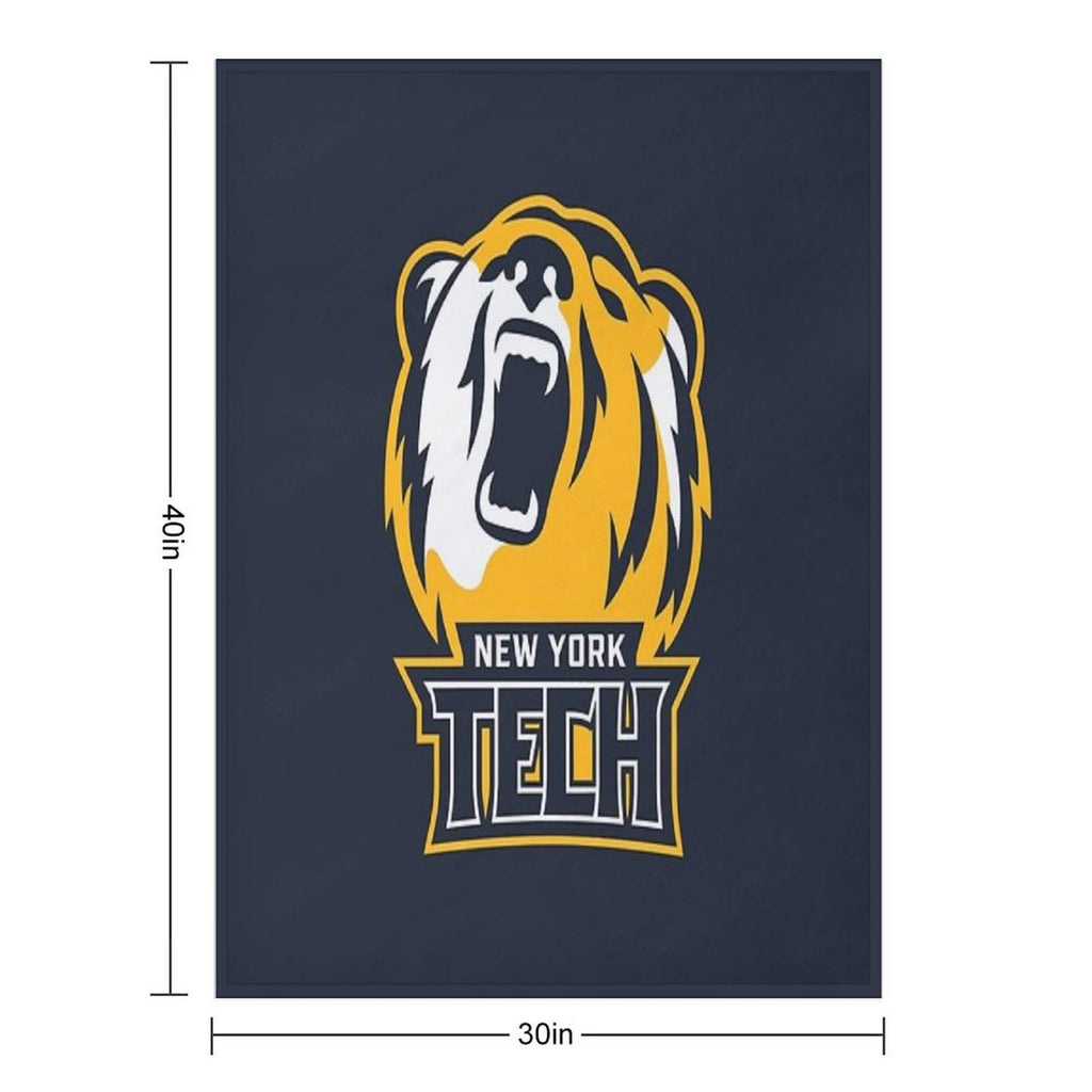 NYIT Bears Plush Throw Blanket