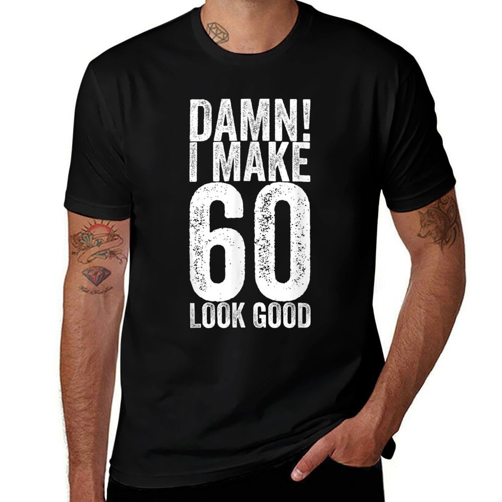 60 Years Old B-Day Funny 60th Birthday  Graphic-printed T-Shirt