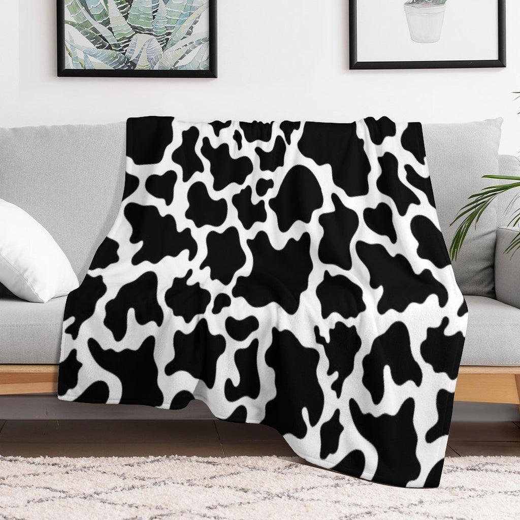 Cow Skin Seamless Pattern Multi-functional Throw Blanket