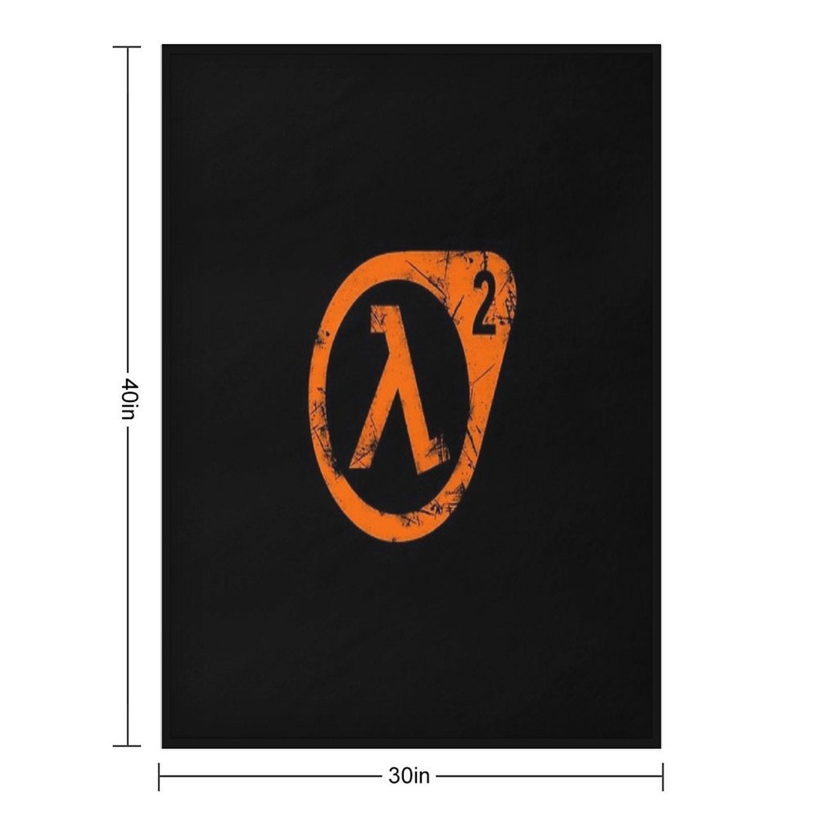 HL2 Orange Compact Throw Blanket