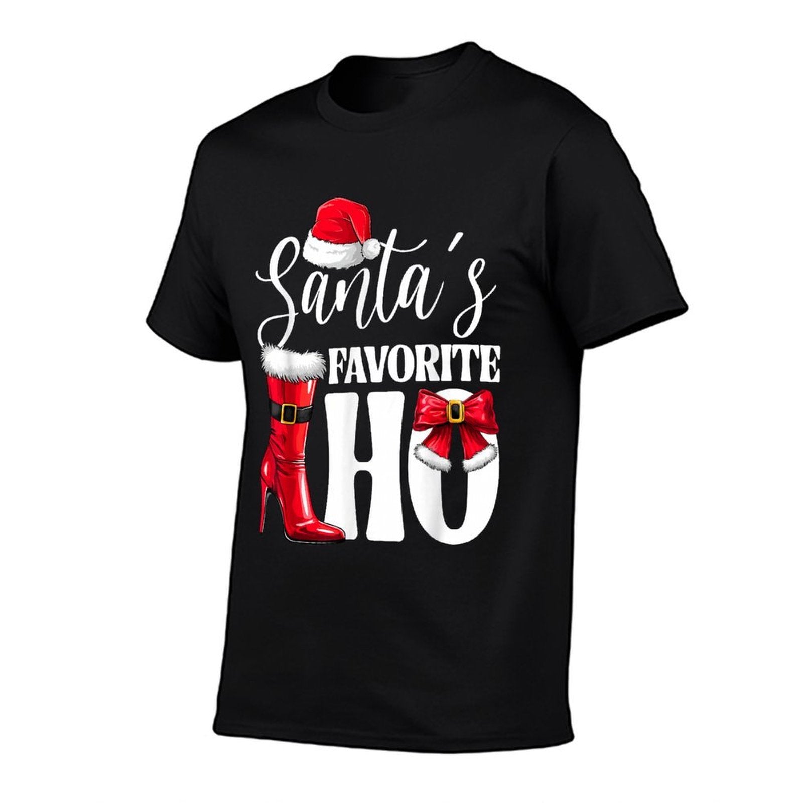 Santas Favorite HO Christmas Lights Merry Christmas Pajamas  Soft T-Shirt