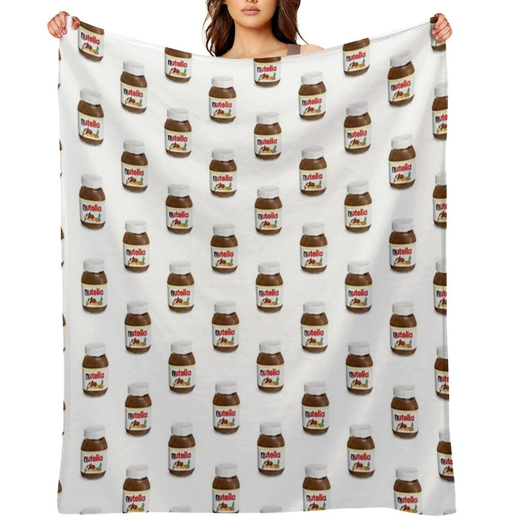 Real Nutella Easy Care Throw Blanket