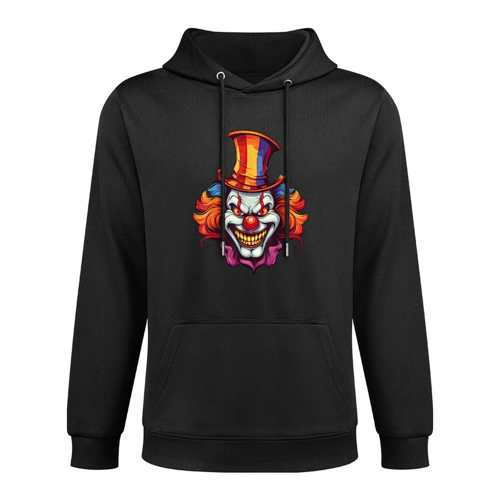 Scary Evil Clown Creepy Spooky Horror Haloween Costume Medium-Weight Fabric Hoodie