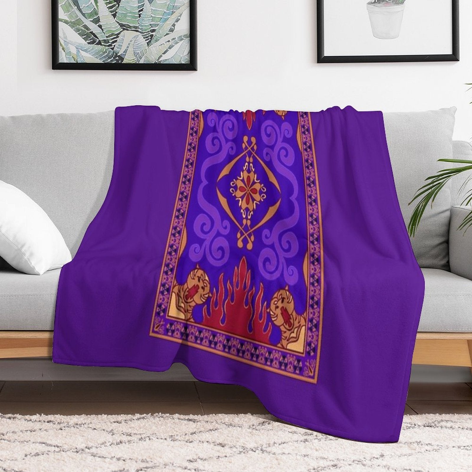 Aladdin 1992 Magic Carpet Multi-functional Throw Blanket
