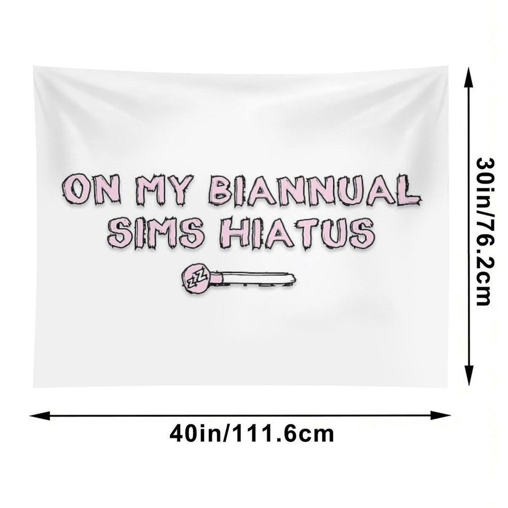 On My Biannual Sims Hiatus Tapestry