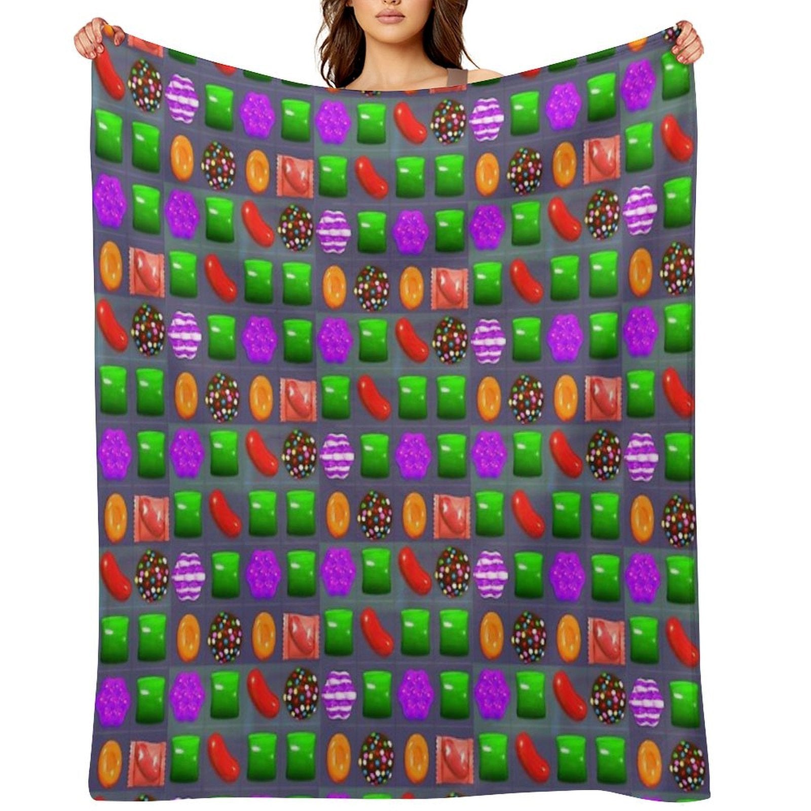 Candy Combo Candy Crush Comfort Throw Blanket