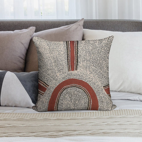 Awesome Aboriginal Dot Art Soft Gift Ready Throw Pillow