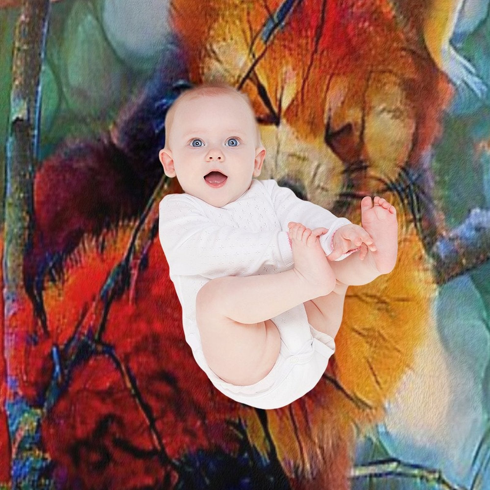 Autumnal Red Panda Premium Throw Blanket