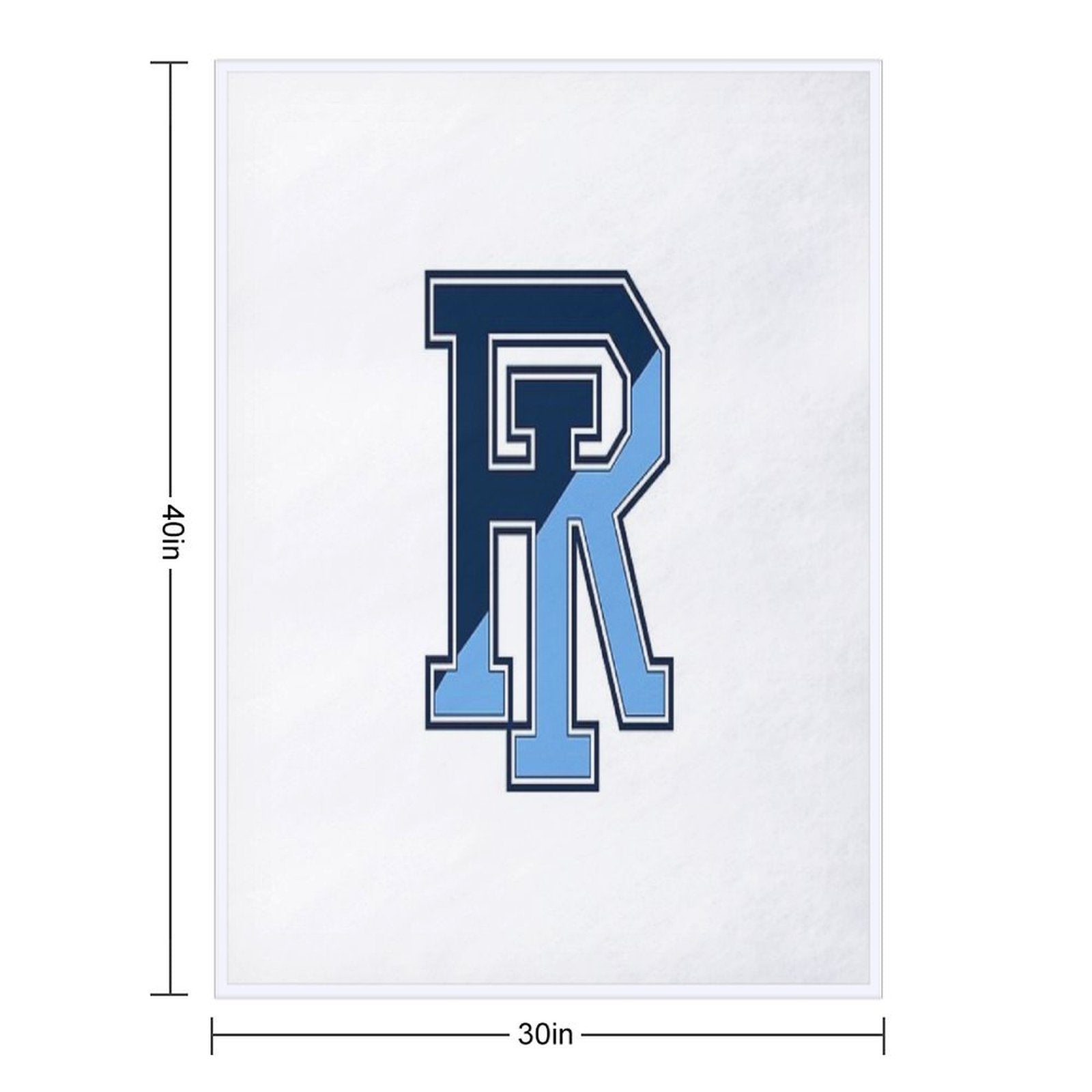 Island Rams Logo Sustainable Throw Blanket
