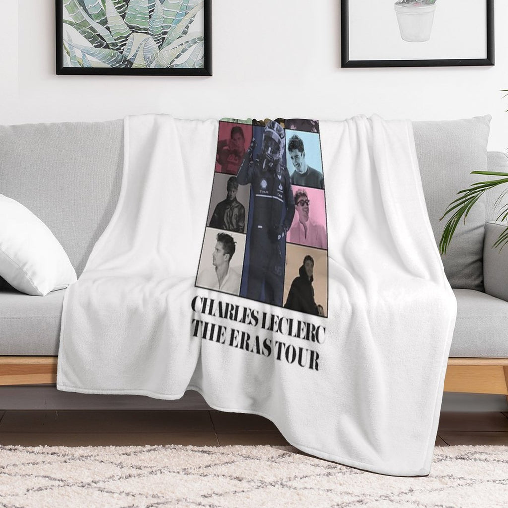 Charles Leclerc Ft. The Eras Tour Velvety-soft Throw Blanket