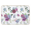 Blue Floral Print  Absorbent Bath Mat