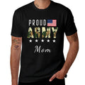 Proud Military Camouflage Proud Army Mom Mother Gift  Tagless Design T-Shirt