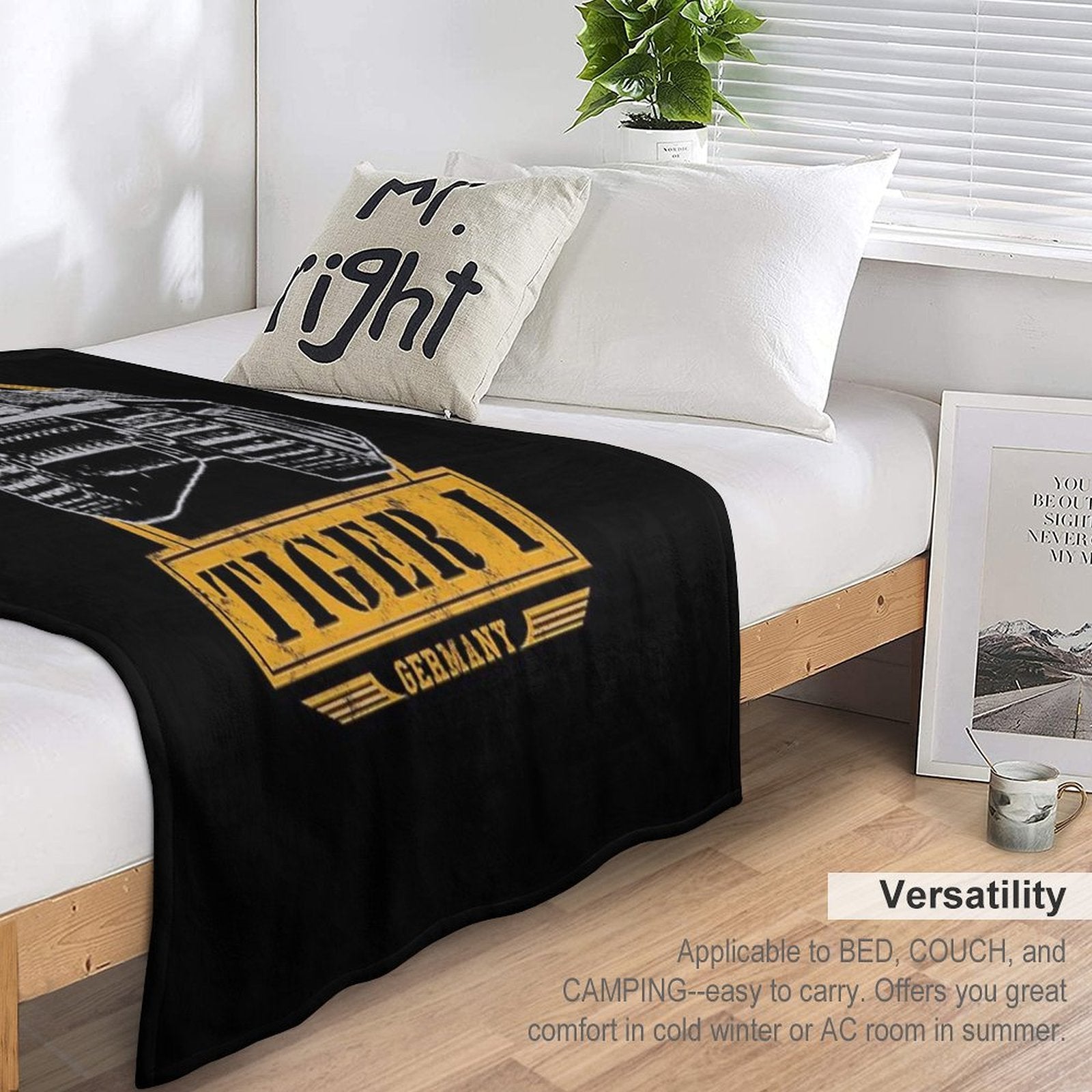 Tiger I - WW2 German Tank Sustainable Throw Blanket