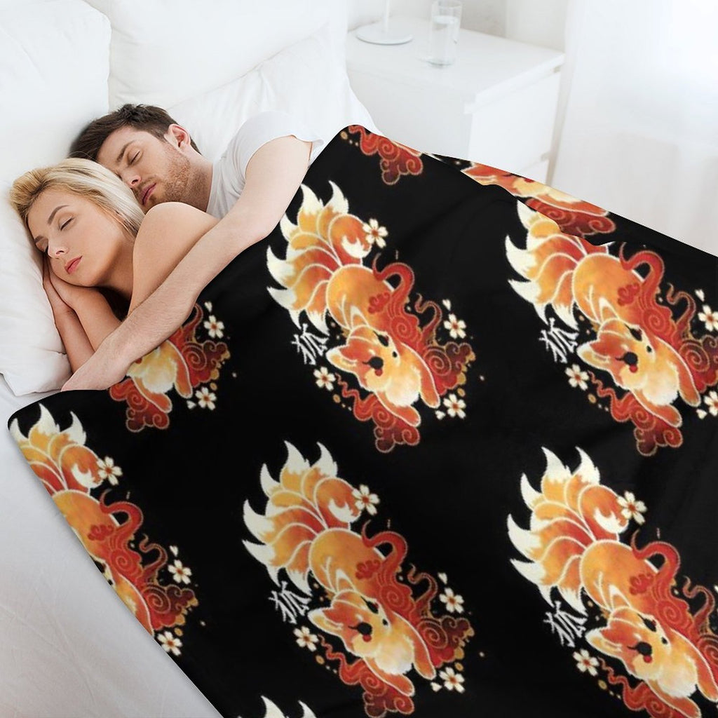 Kitsune Kawaii Comfort Throw Blanket