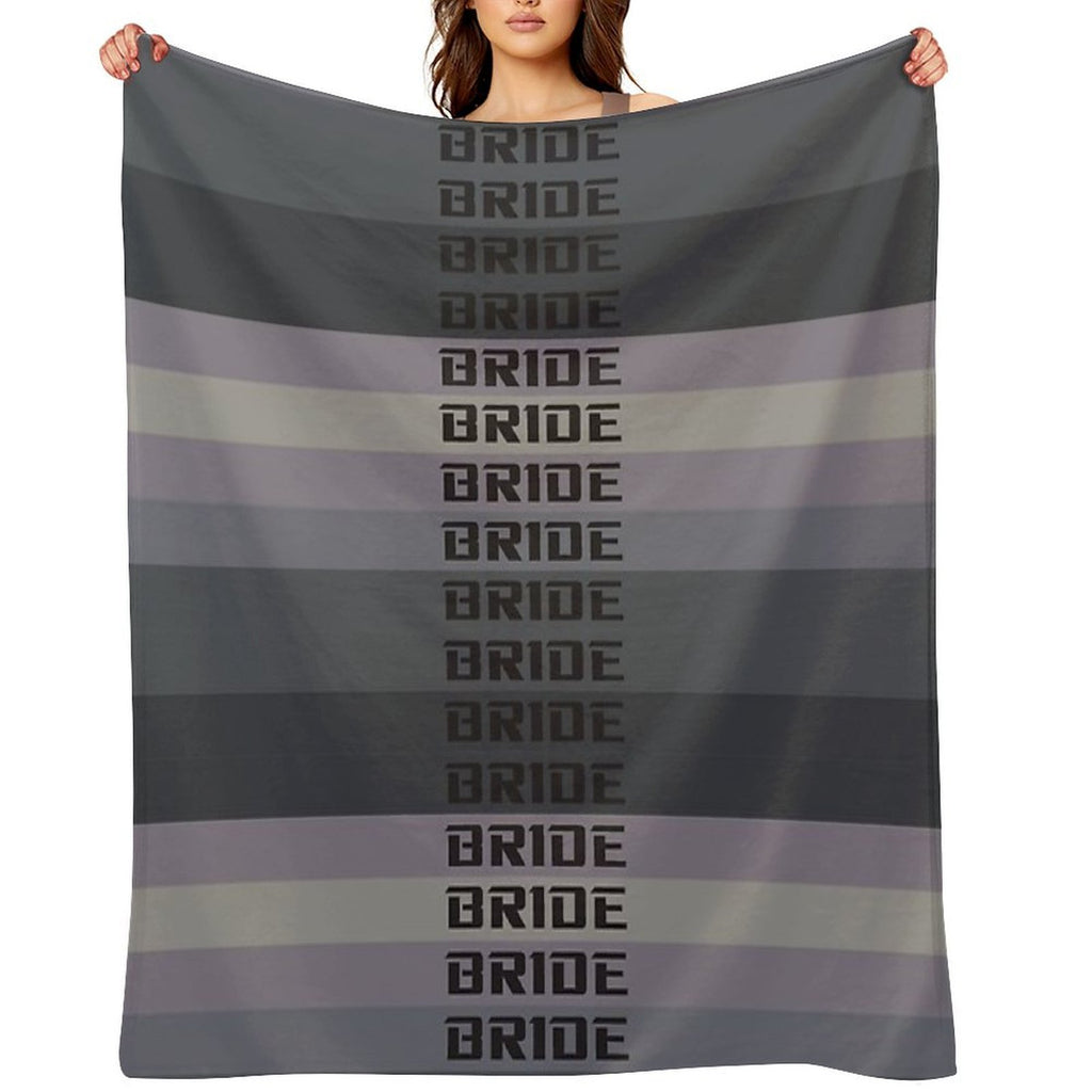 BRIDE JDM MATERIAL Eco-conscious Throw Blanket