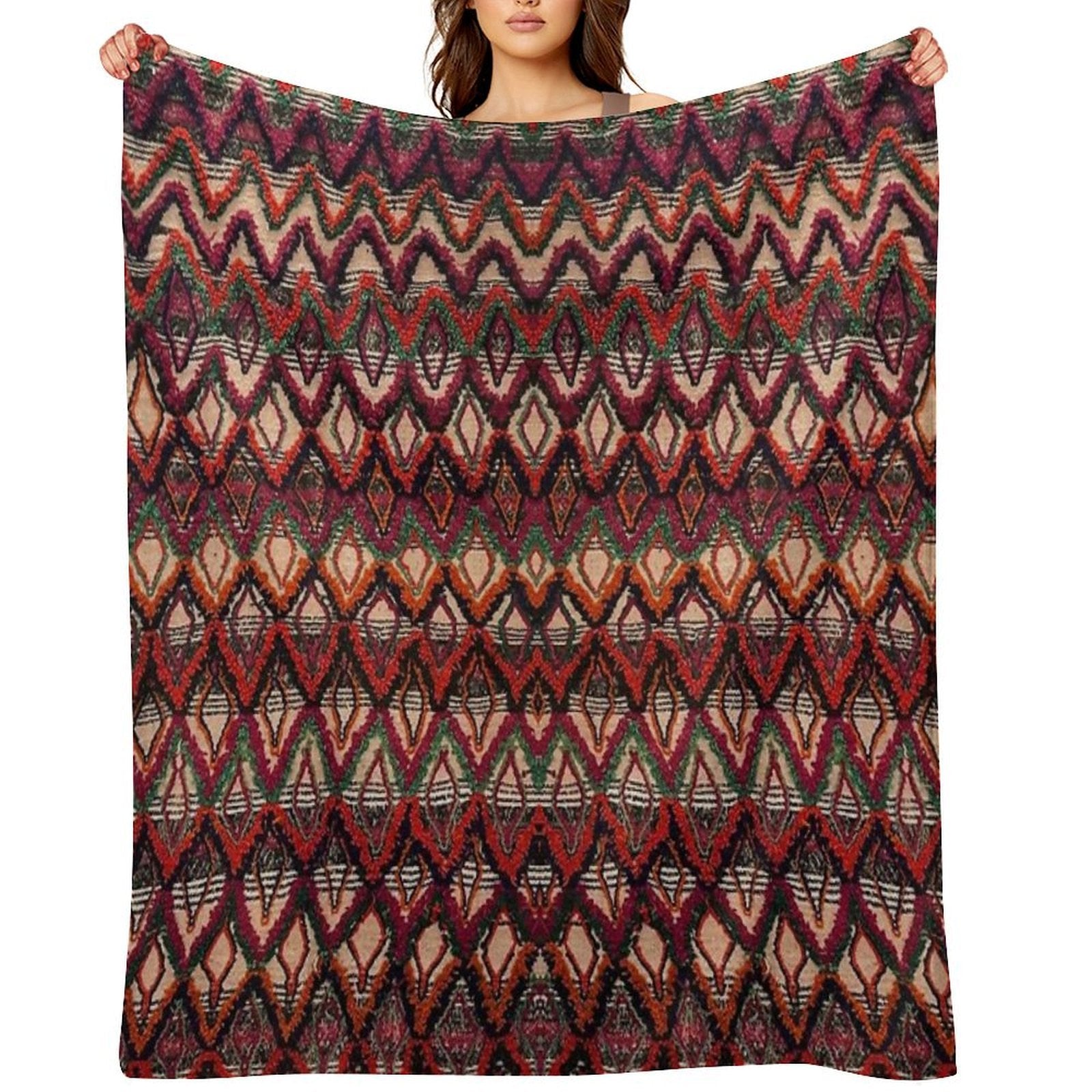 Pattern Design Wrinkle-free Throw Blanket