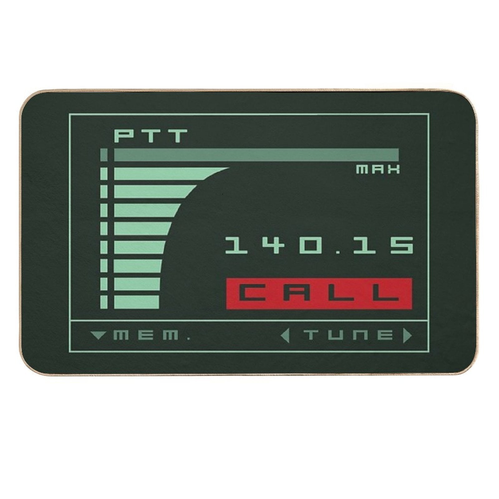 Metal Gear Solid Codec Screen - Inspired by Kojima's MGS  Repositionable Bath Mat
