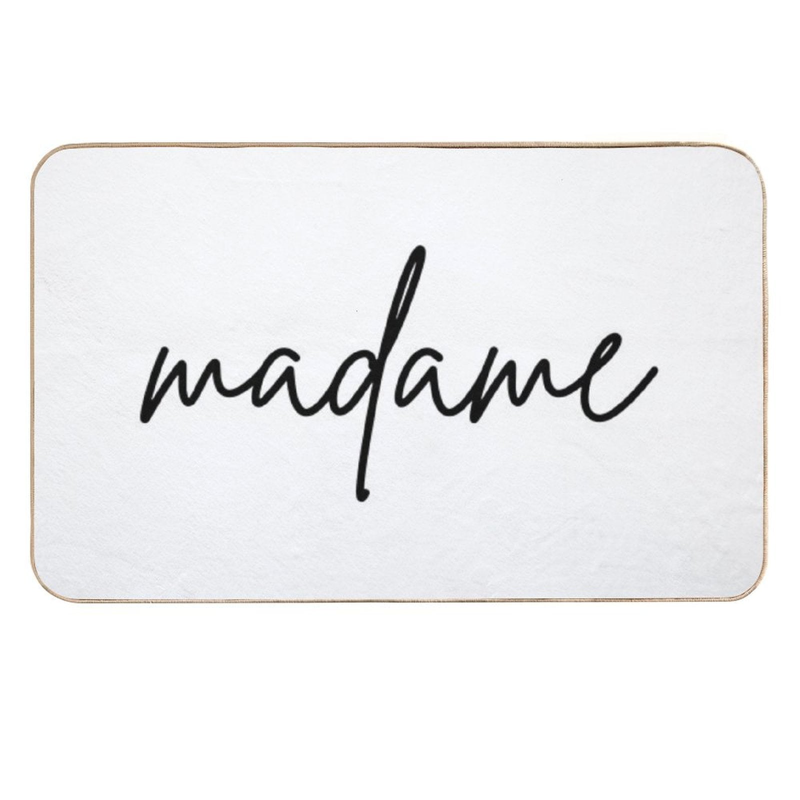 Madame And Monsieur, French Couple Matching Gift  Fade-Resistant Bath Mat