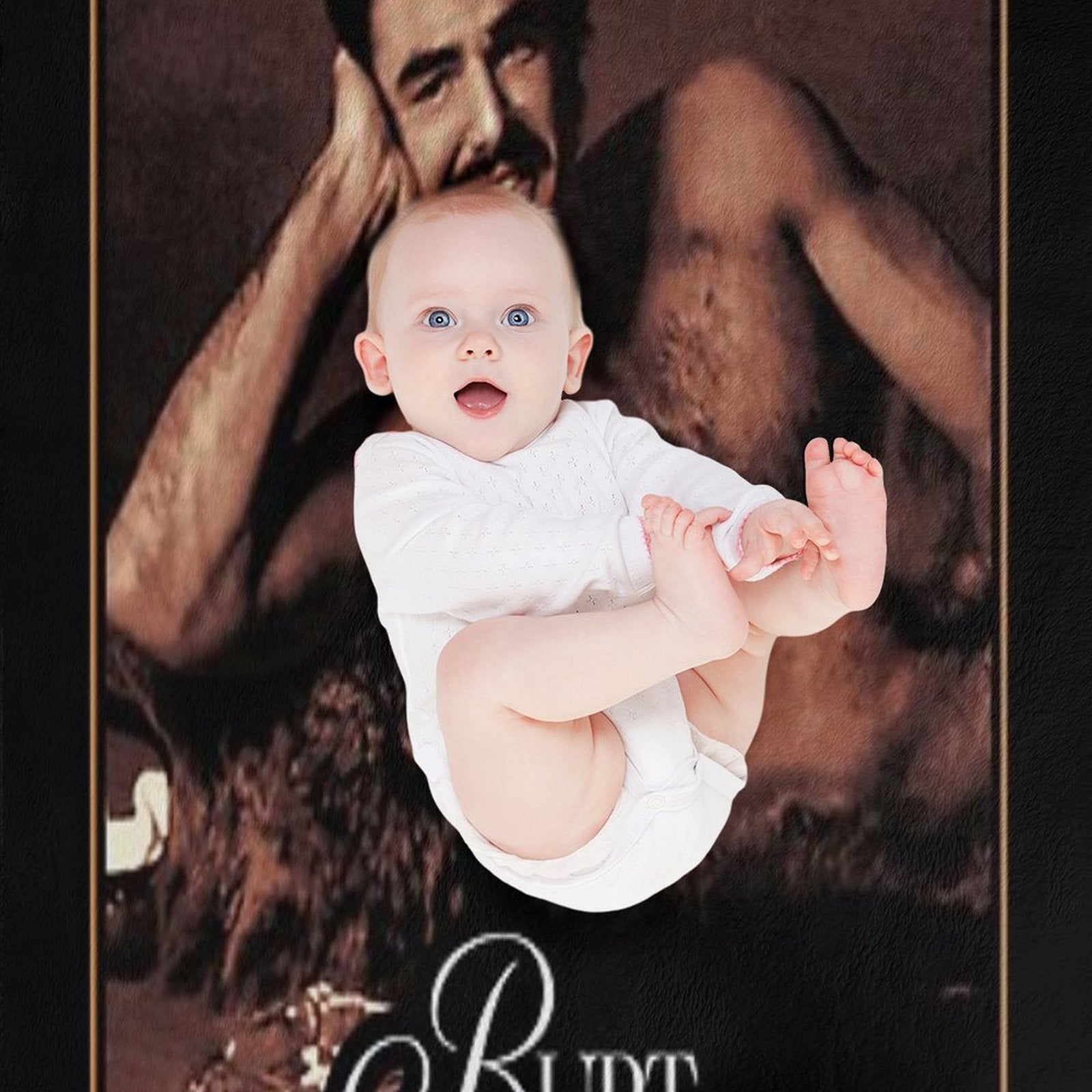 Classic Burt Reynolds Travel-friendly Throw Blanket