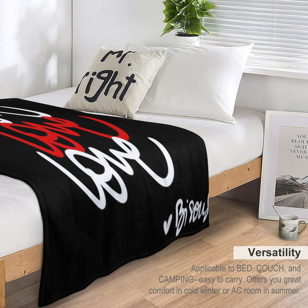 Love Love Love Kisses Eco-conscious Throw Blanket