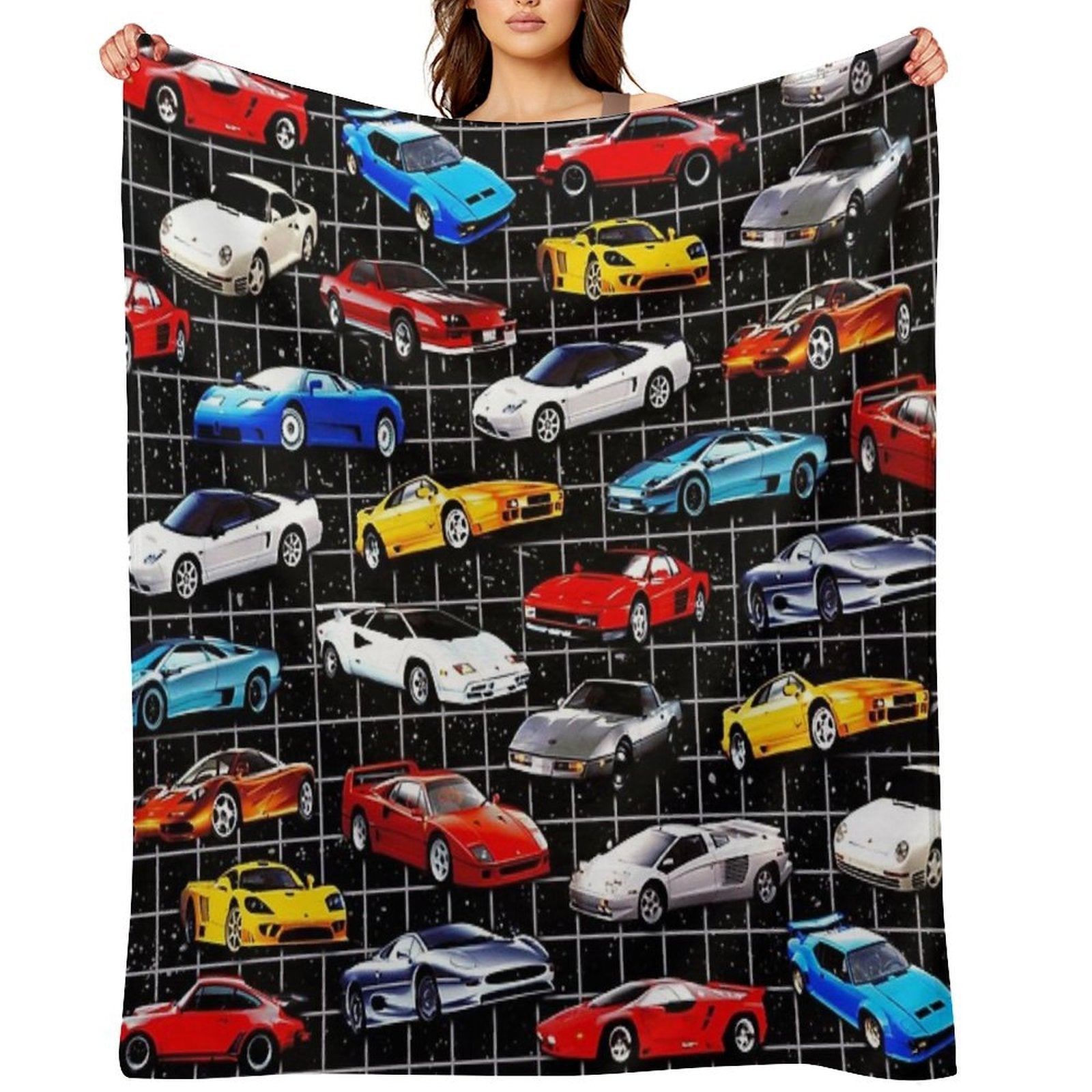 Dream Cars Machine-washable Throw Blanket