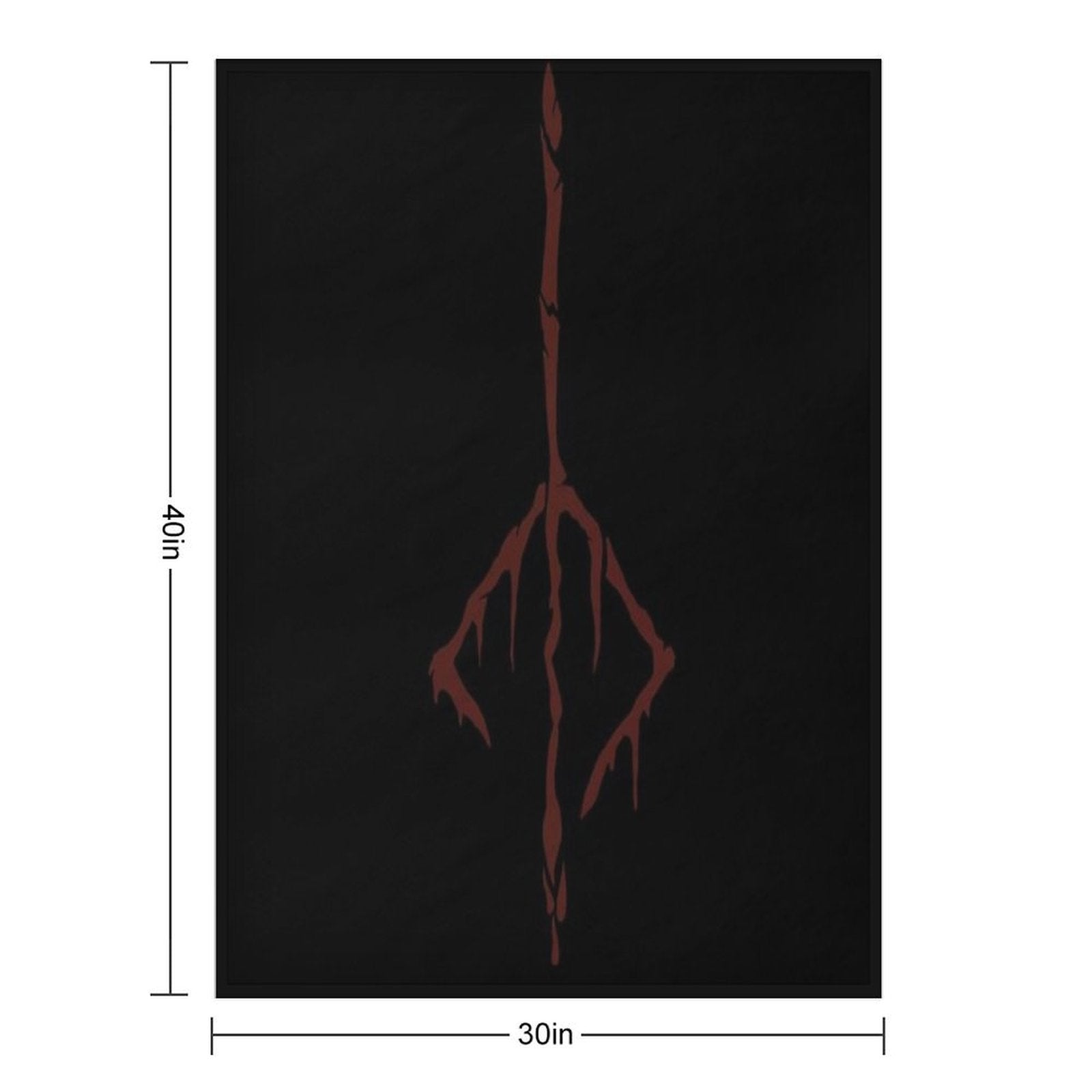 Bloodborne Hunter’s Mark Lightweight Throw Blanket