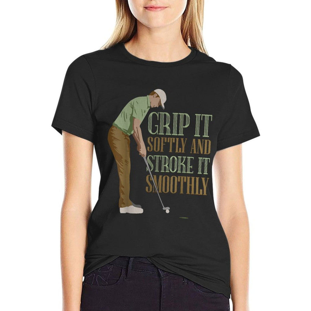 Funny And Rude Golf- Drink And Drive- Adult Humor  Soft T-Shirt