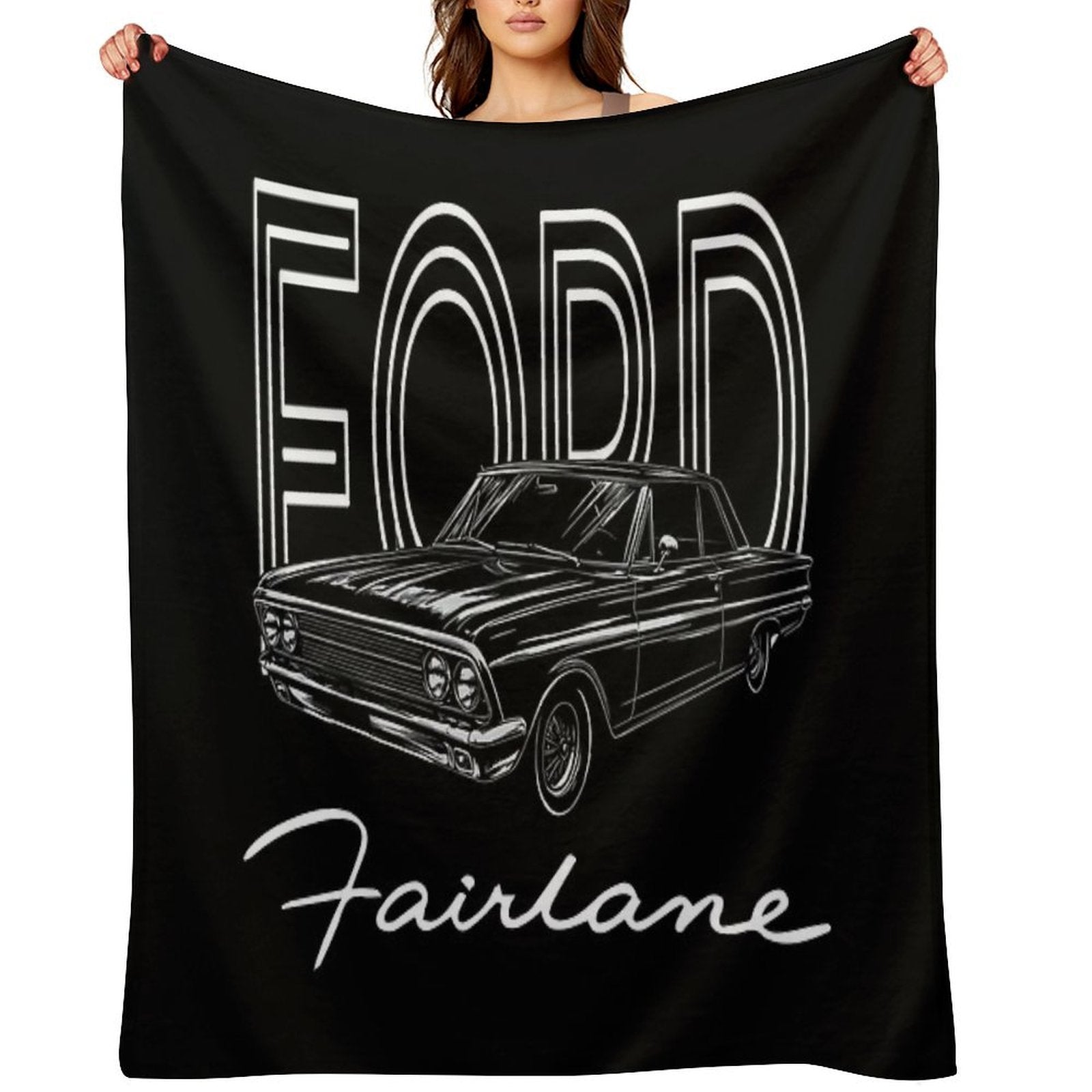 White Fairlane Lightweight Throw Blanket