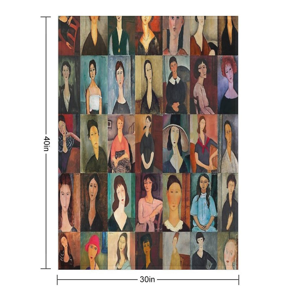 Amadeo Modigliani Eco-conscious Throw Blanket