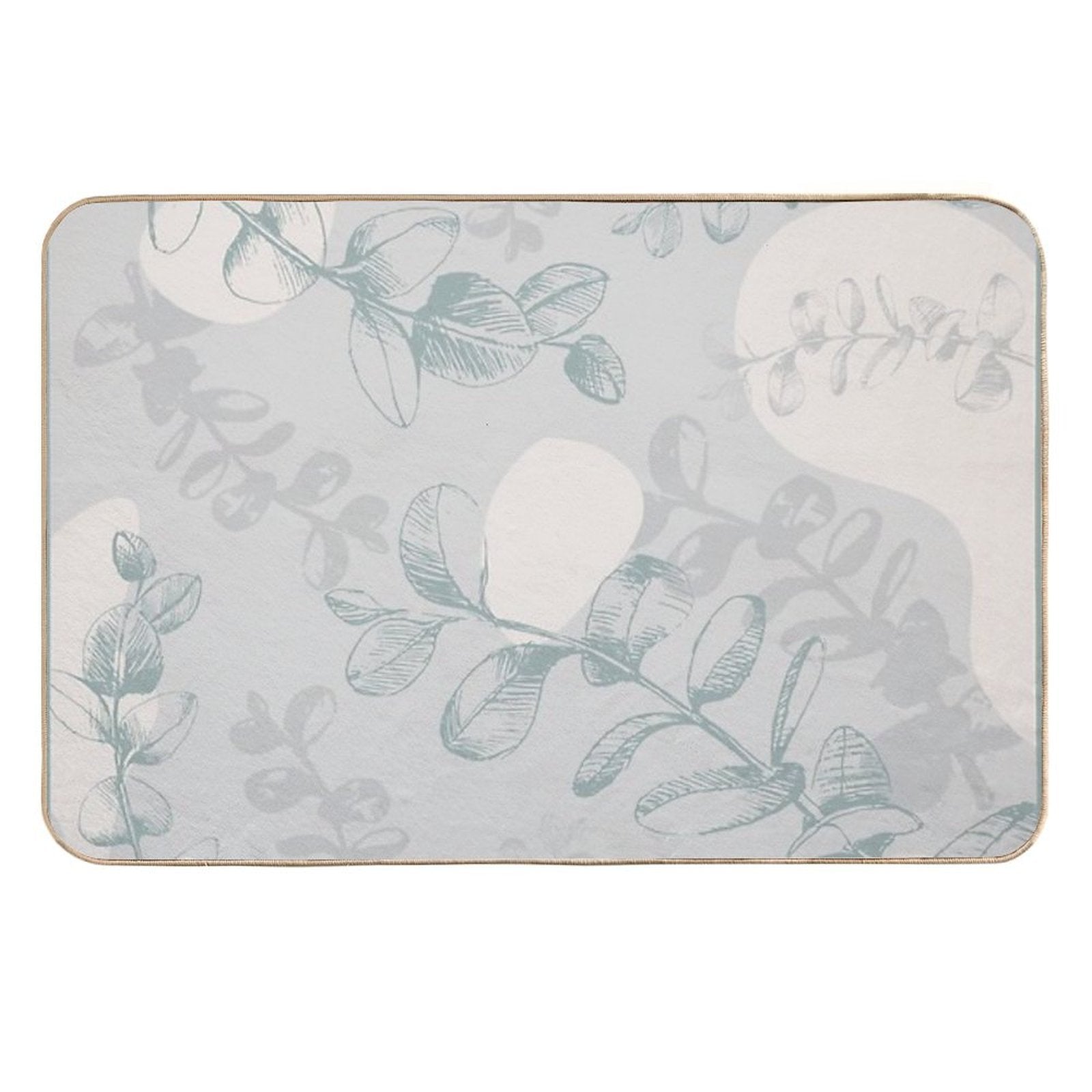 Abstract Eucalyptus  Long-Lasting Bath Mat