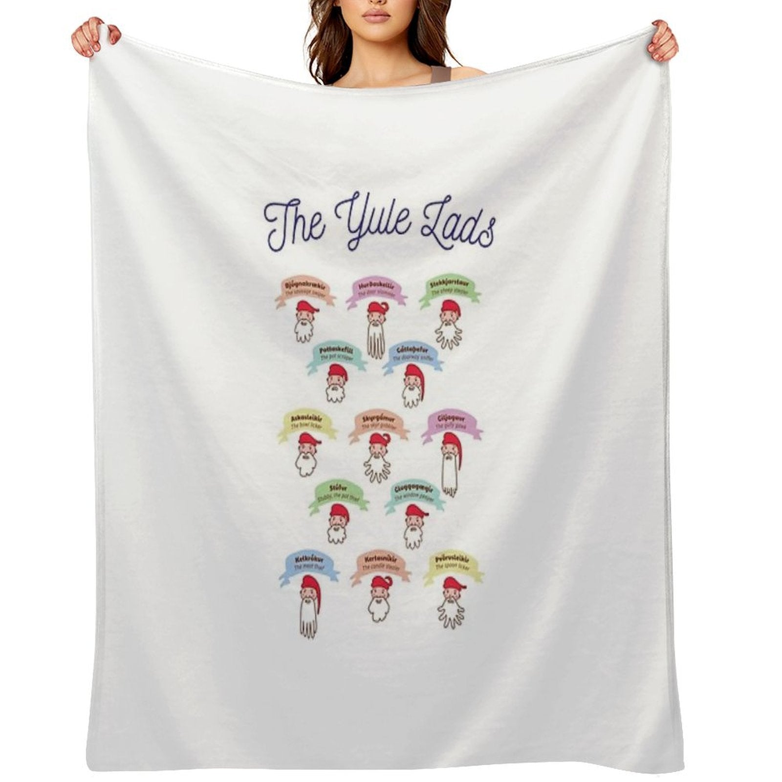 The Yule Lads Travel-friendly Throw Blanket