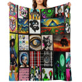 2024 Trends Collage Compact Throw Blanket