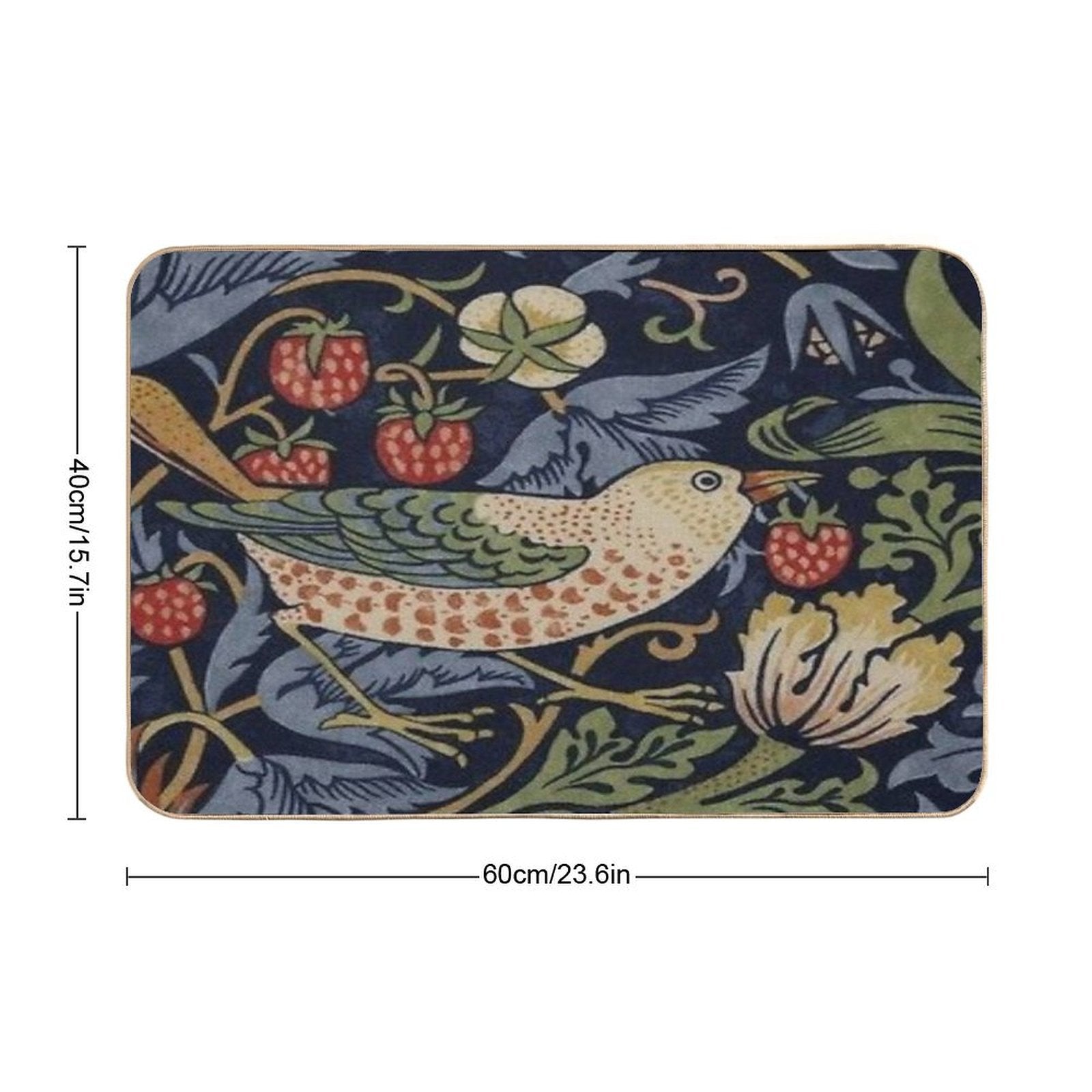Strawberry Thie - William Morris  Slip-Resistant Bath Mat