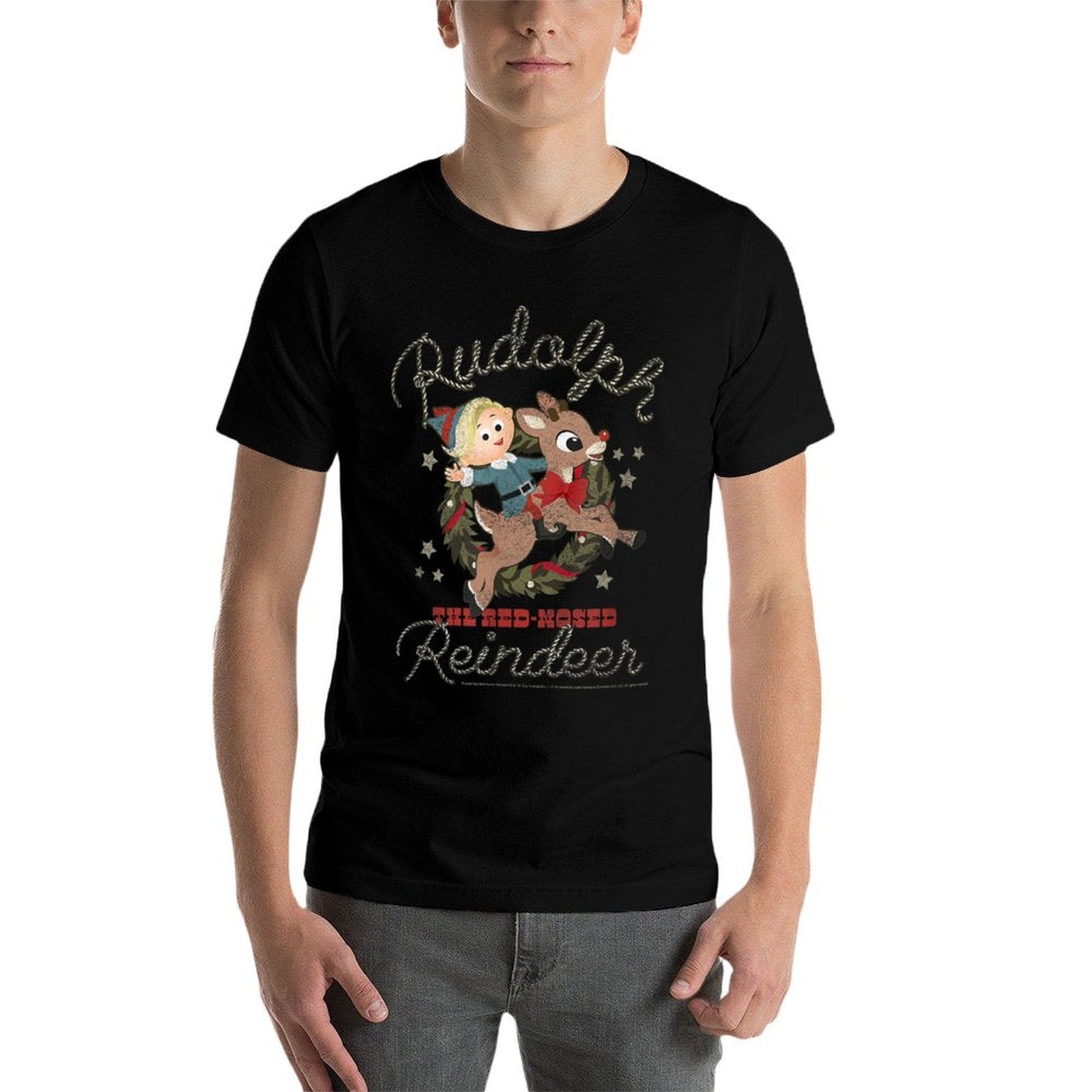 Rudolph And Hermey Country Western Rodeo Vintage Christmas  Odor-resistant T-Shirt