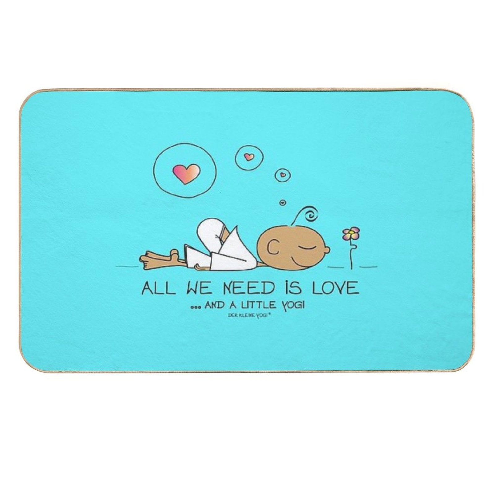 All We Need Is Love And A Litte Yogi  Versatile Bath Mat