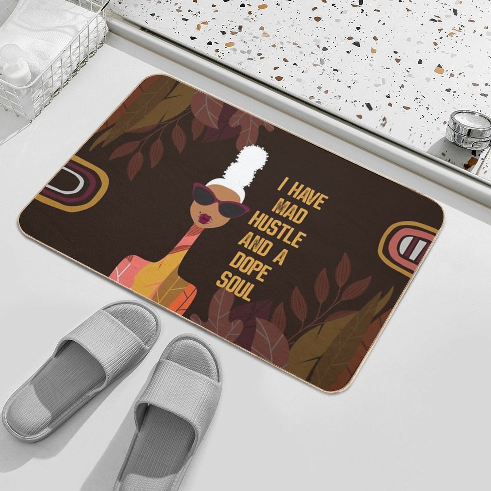 I Have Mad Hustle And A Dope Soul  Versatile Bath Mat