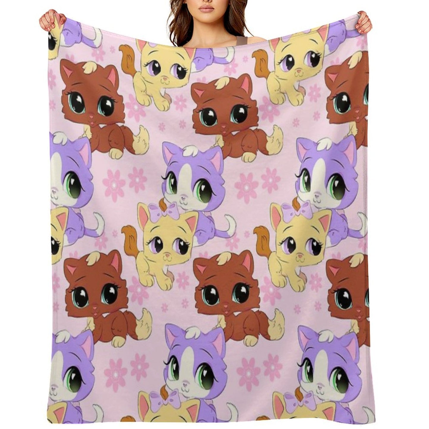 Lps Kittens Anti-pilling Throw Blanket