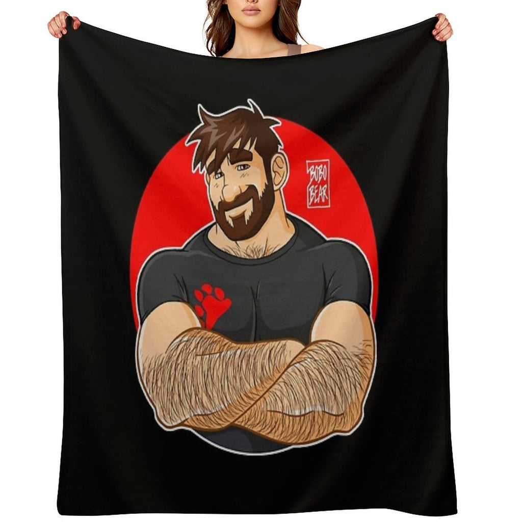 ADAM LIKES CROSSING ARMS Quick-dry Throw Blanket