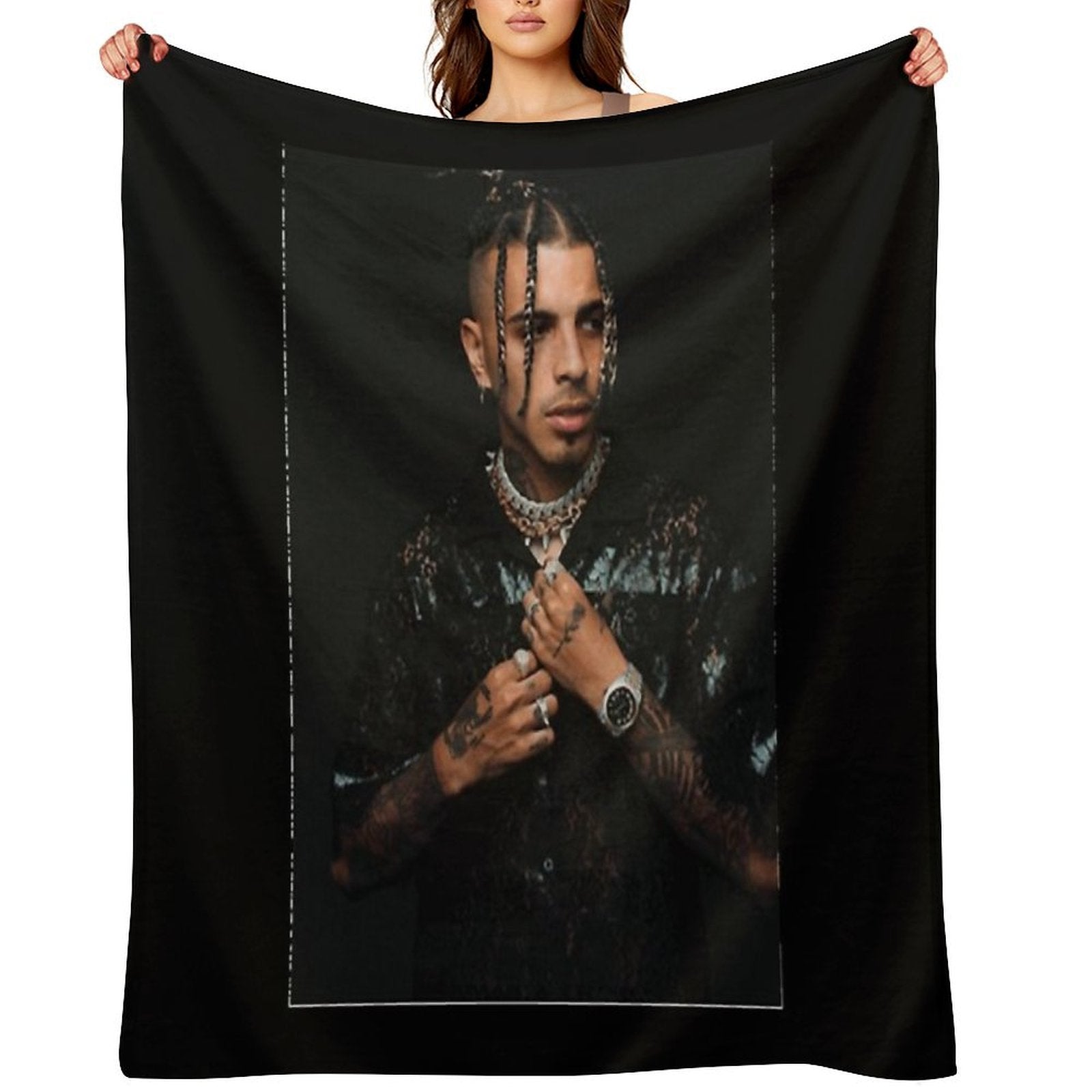 Rauw Alejandro Classic Classic Shrink-resistant Throw Blanket