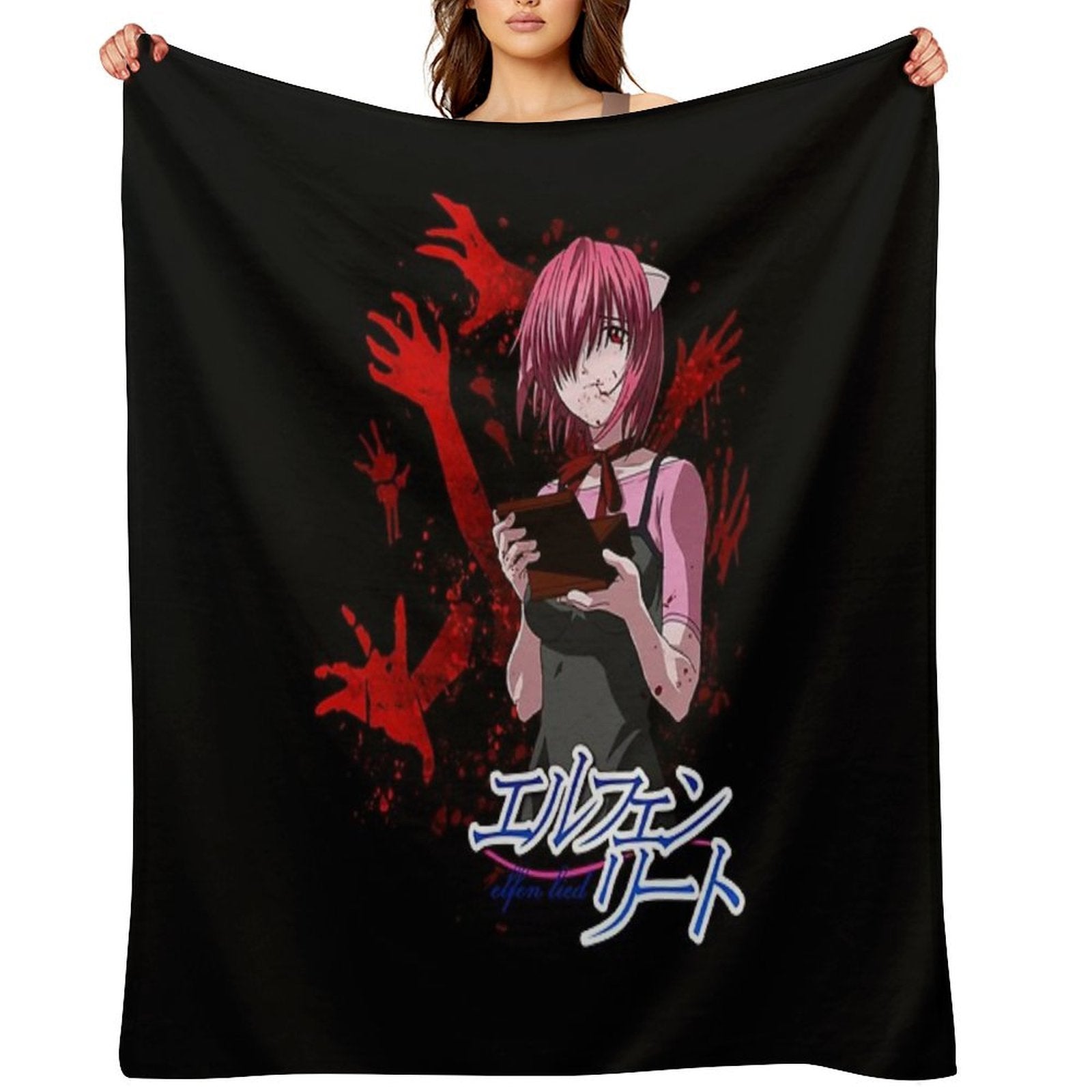 Elfen Lied ANIME MANGA CARTOON GIFT Versatility Throw Blanket